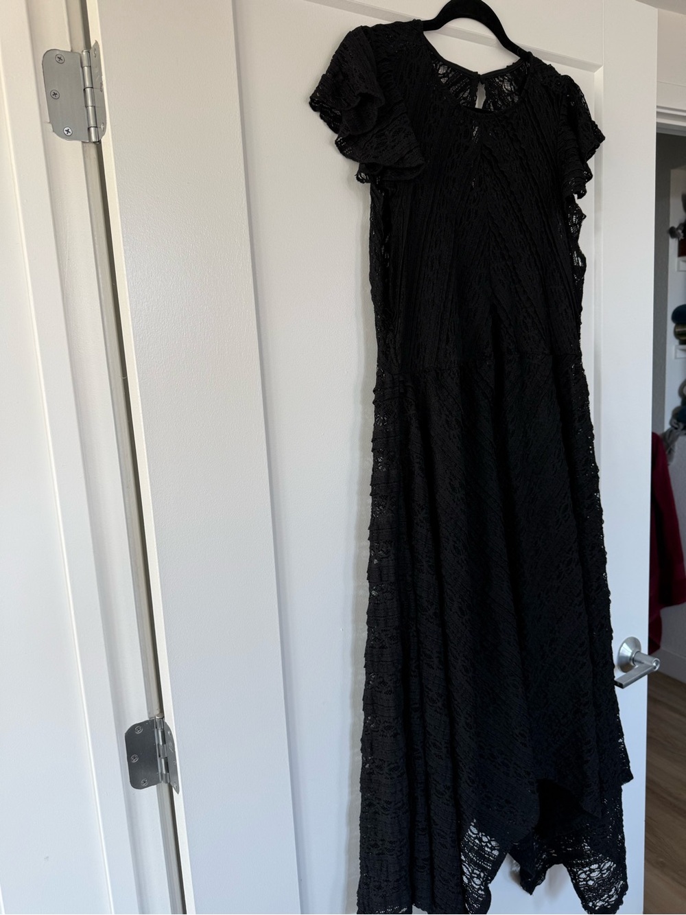 Black Lace A-Line Midi Dress - torrid size 2 - Picture 2 of 7